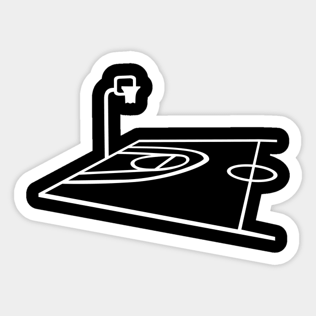 Basketball court Sticker by Designzz